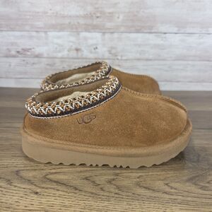 UGG Tasman Toddler Kids Slippers Insulated Moccasins Chestnut Brown 9c